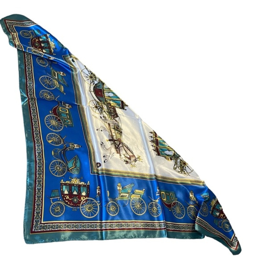 luxury vibes square silky scarf size 90cmx90cm